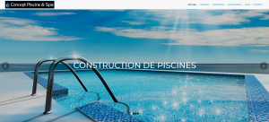 Création de site internet Concept Piscine et Spa La Brede 33